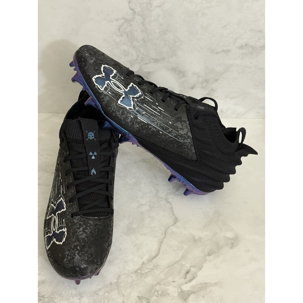 Under Armour Blur Smoke Suede 2.0 MC Football Cleats 3027978-001 Men's Size 12 - Picture 3 of 7